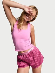 Victoria's Secret PINK Pink Cherry TENCEL™ Pyjama Shorts - Image 1 of 3