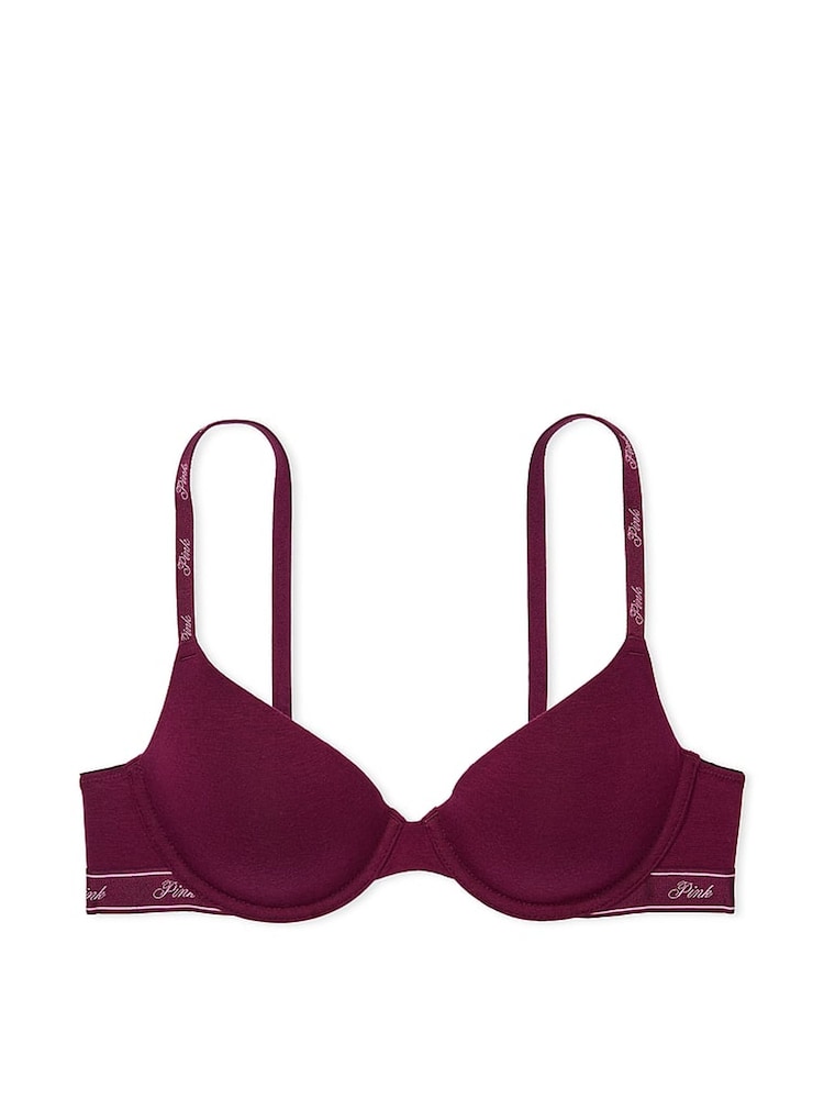 Victoria's Secret PINK Purple Rose T Shirt Bra - Image 3 of 3