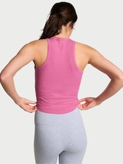 Victoria's Secret PINK Pink Violet High Neck Shrunken Rib Tank Top - Image 2 of 2