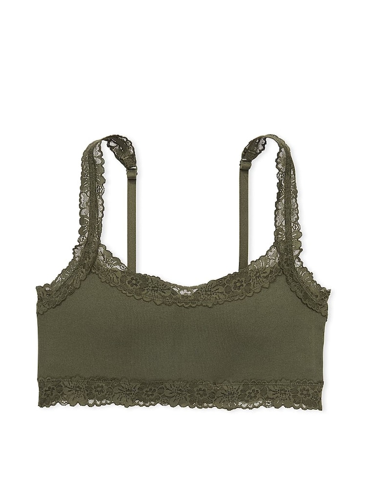Victoria's Secret PINK Olive Green Seamless Bralette - Image 3 of 3