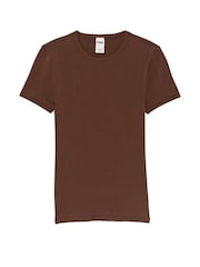 Victoria's Secret PINK Ganache Brown Cotton T-Shirt - Image 3 of 3