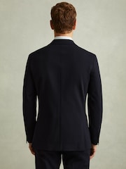 Reiss Navy Trial Single Breasted Jersey Suit Blazer - Image 4 of 6