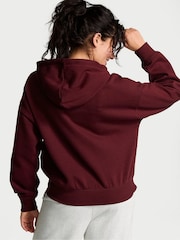 Victoria's Secret PINK Purple Rose Zip Up Fleece Hoodie - Image 2 of 3