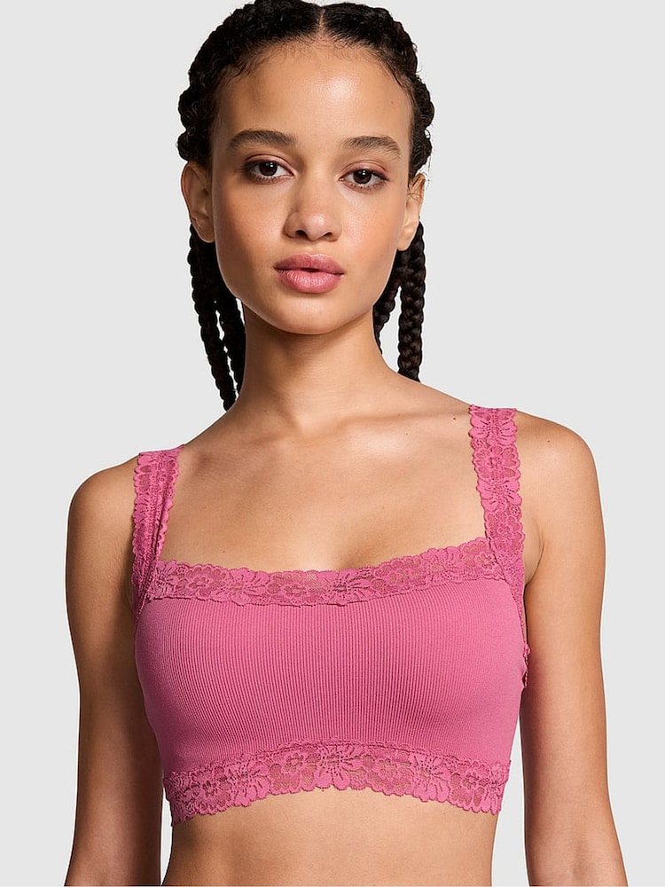 Victoria's Secret PINK Midnight Mauve Pink Seamless Bralette - Image 1 of 3