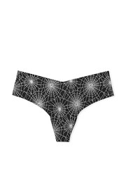 Victoria's Secret PINK Black Spiderweb Thong No Show Knickers - Image 3 of 3