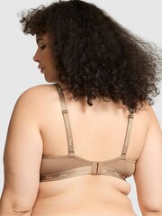 Victoria's Secret PINK Brown Latte Push Up Cotton Logo Bra - Image 2 of 3