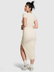 Victoria's Secret PINK White Shell Short Sleeve Midi Dress - Image 2 of 3
