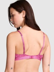 Victoria's Secret PINK Pink Cherry Lightly Lined Demi Cotton Logo Bra - Image 2 of 3