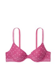 Victoria's Secret PINK Pink Cherry Lightly Lined Demi Cotton Logo Bra - Image 3 of 3