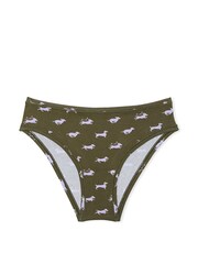 Victoria's Secret PINK Olive Green Cheeky Cotton Cheeky Knickers - Image 3 of 3