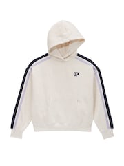 Victoria's Secret PINK Heather Oatmeal Beige Pullover Fleece Hoodie - Image 3 of 3