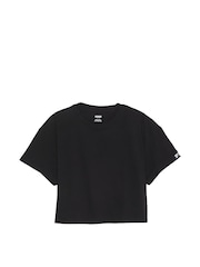 Zwart - Victoria's Secret PINK - Oversized cropped T-shirt met korte mouwen - Image 3 of 3