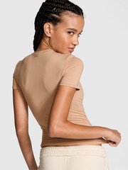 Victoria's Secret PINK Praline Nude Soft Stretch T-Shirt - Image 2 of 3