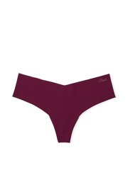 Victoria's Secret PINK Purple Rose Thong No Show Lace Trim Hipster Knickers - Image 3 of 3