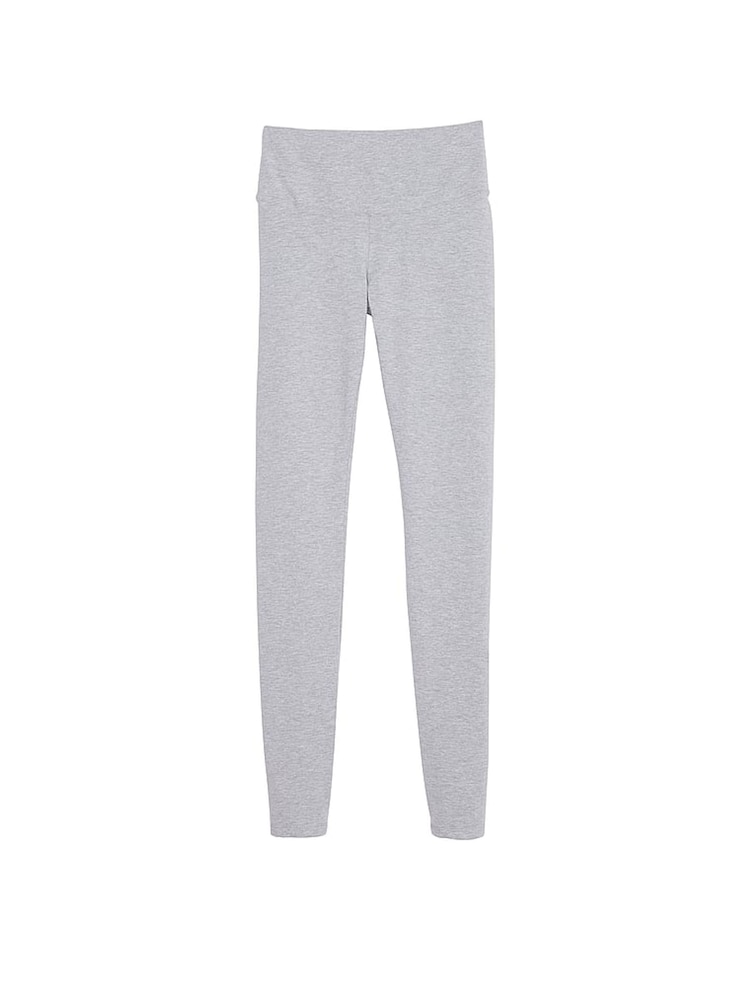 Victoria's Secret PINK Grey Heather Cotton Leggings - Image 3 of 3