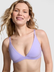 Victoria's Secret PINK Purple Cloud Cotton Triangle Bralette - Image 1 of 3