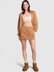 Victoria's Secret PINK Toffee Brown Knitted Fleece Skort - Image 1 of 3