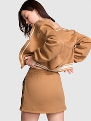 Victoria's Secret PINK Toffee Brown Knitted Fleece Skort - Image 2 of 3