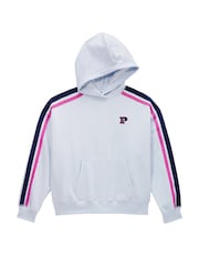 Victoria's Secret PINK Hydrangea Blue Pullover Fleece Hoodie - Image 3 of 3
