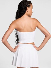 Victoria's Secret PINK White Cotton Strapless Corset Top - Image 2 of 3