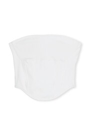 Victoria's Secret PINK White Cotton Strapless Corset Top - Image 3 of 3