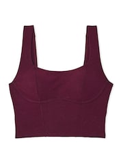 Victoria's Secret PINK Purple Rose Cotton Scoop Sports Bra Top - Image 3 of 3