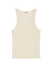 Victoria's Secret PINK White Shell Cotton Pyjama Vest Top - Image 3 of 3