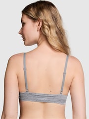 Victoria's Secret PINK Grey Heather Cotton Triangle Bralette - Image 2 of 3