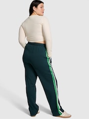 Victoria's Secret PINK Deep Forest Green Wide Leg Fleece Joggers - Image 2 of 3