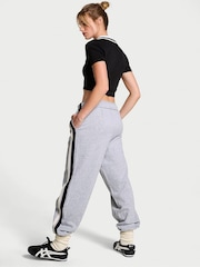 Victoria's Secret PINK Grey Heather Cuffed Fleece Joggers - Image 2 of 3