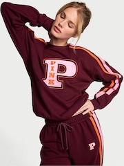 Victoria's Secret PINK Purple Rose Sweatshirt - Image 1 of 3