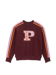 Victoria's Secret PINK Purple Rose Sweatshirt - Image 3 of 3