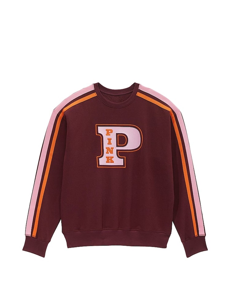Victoria's Secret PINK Purple Rose Sweatshirt - Image 3 of 3