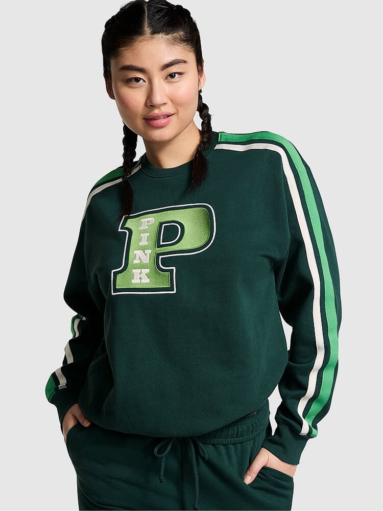 Victoria's Secret PINK Deep Forest Green Sweatshirt - Image 1 of 3