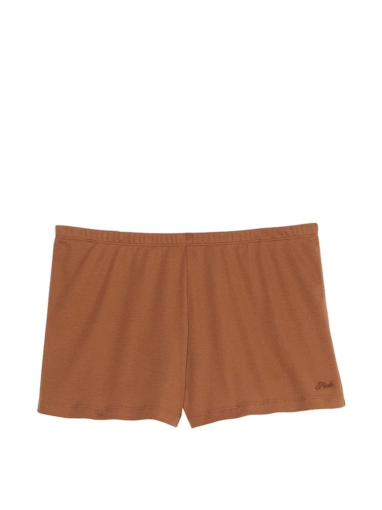 Victoria's Secret PINK Nude Caramel Cotton Pyjama Shorts - Image 3 of 3