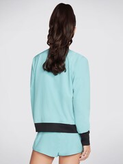 Skechers Blue Palm Breeze Reversible Bomber Jacket - Image 2 of 4