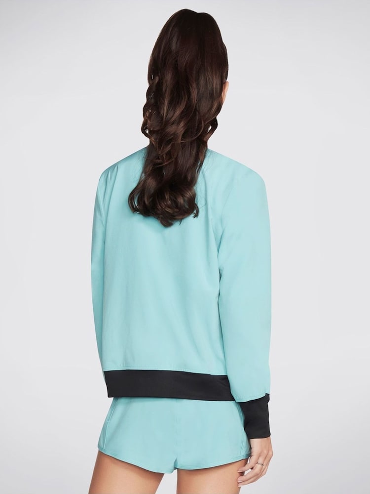 Skechers Blue Palm Breeze Reversible Bomber Jacket - Image 2 of 4