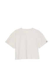 Gemêleerd lichtbeige - Victoria's Secret PINK - Oversized cropped T-shirt met korte mouwen - Image 3 of 3