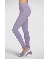 Skechers Purple Light GOWALK Wear High Waisted Leggings - Image 3 of 3
