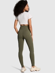 Victoria's Secret PINK Olive Green Cotton Leggings - Image 2 of 3