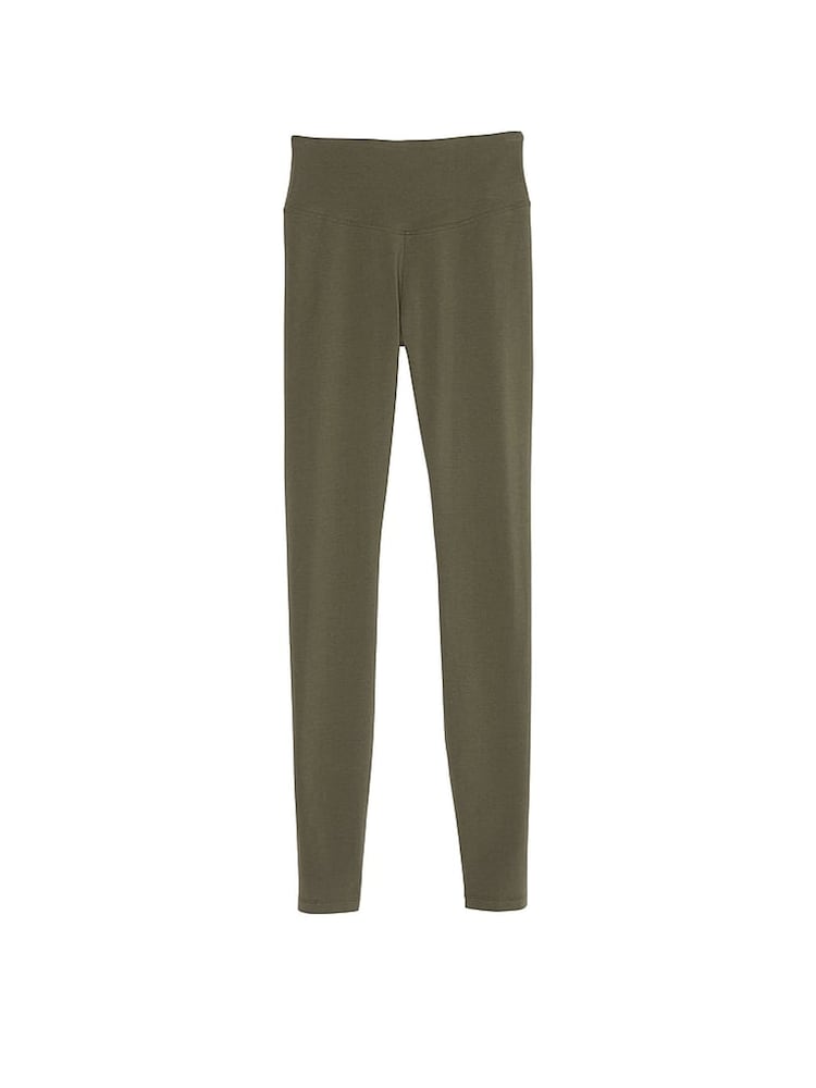 Victoria's Secret PINK Olive Green Cotton Leggings - Image 3 of 3