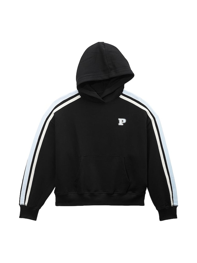 Victoria's Secret PINK Black Pullover Fleece Hoodie - Image 4 of 4