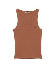 Victoria's Secret PINK Nude Caramel Cotton Pyjama Vest Top - Image 4 of 4