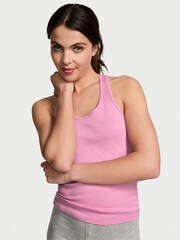 Victoria's Secret PINK Pink Moonstone Cotton Pyjama Vest Top - Image 1 of 1