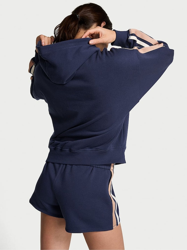 Victoria's Secret PINK Midnight Navy Blue Pullover Fleece Hoodie - Image 2 of 3