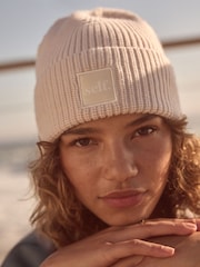 self. Ecru Merino Beanie - Image 4 of 5