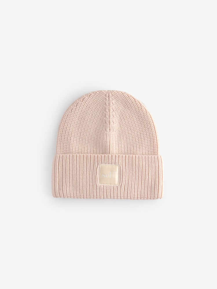 self. Ecru Merino Beanie - Image 5 of 5