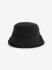 Black Reversible Borg Bucket Hat - Image 5 of 6