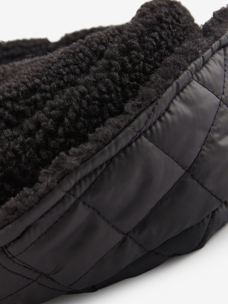 Black Reversible Borg Bucket Hat - Image 6 of 6