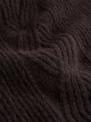 Chocolate Brown Scallop Knit Tank - Image 8 of 8